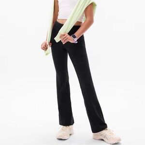 Athleta Girl Black High Rise Chit Chat Flare Pant Legging Girl's Large 12